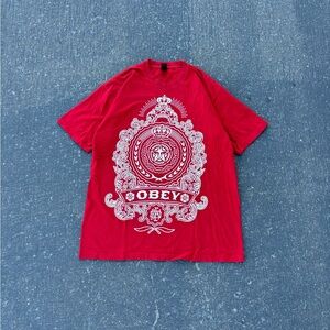 Y2K Obey Propaganda Graphic T-shirt Shirt Pullover